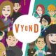 2d animated characters and vyond logo in the middle