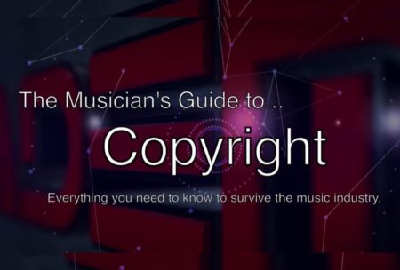 course cover with title musicians guide to copyright
