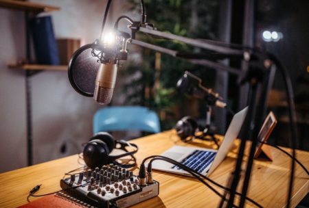 podcast recording station