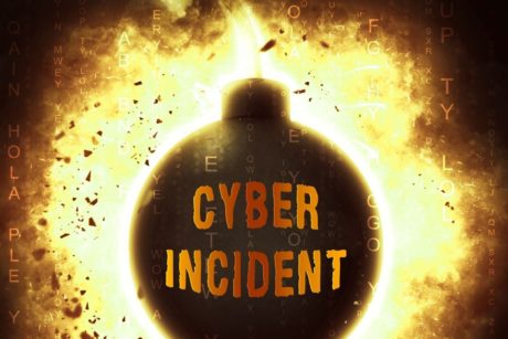 bomb with label cyber incident