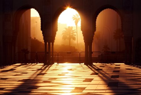 interior of an arabic temple