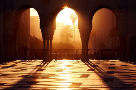 interior of an arabic temple