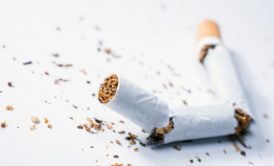 broken stick of cigarette