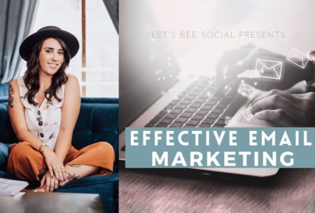 effective email marketing course cover with photo of instructor audrey buchanan