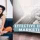 effective email marketing course cover with photo of instructor audrey buchanan