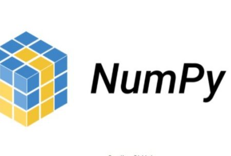 numpy logo cube made of blue and yellow blocks