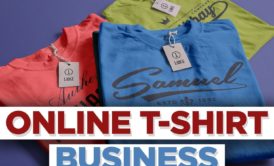 multi-colored shirts and course title online t-shirt business