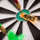 dart board with the word prospects in the middle