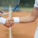 tennis players shaking hands