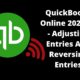 quickbooks online 4 adjusting entries and reversing entries