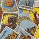 close up of tarot cards