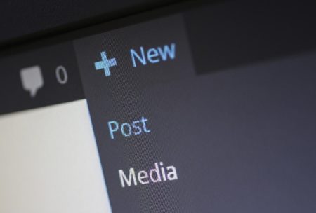 Wordpress create new post menu