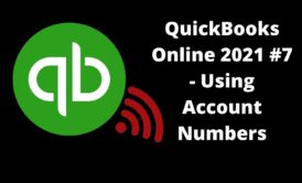 quickbooks online #7 using account numbers course cover