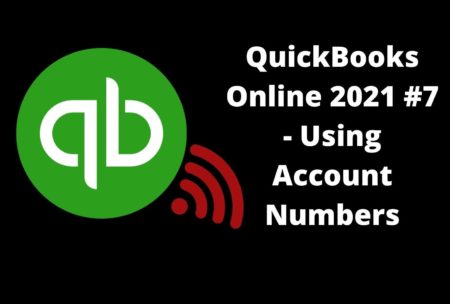 quickbooks online #7 using account numbers course cover