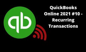 Course cover title QuickBooks Online 2021 #10 – Recurring Transactions