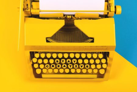 yellow typewriter