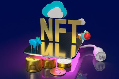 NFT and gold coins