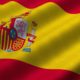 close up of spanish flag