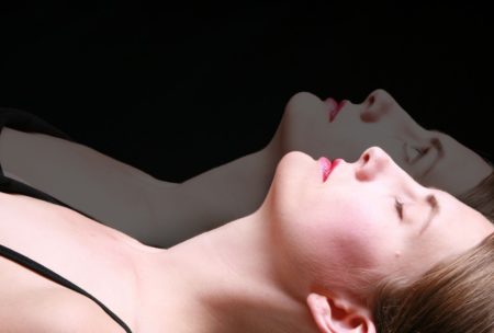 woman generating astral projection