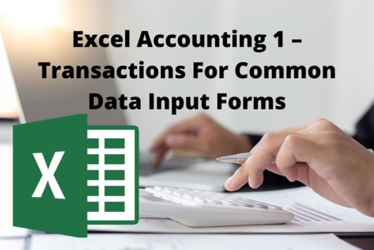 person typing on keyboard and microsoft excel logo