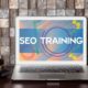 seo training on laptop