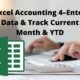 Excel Accounting 4 Enter Data & Track Current Month & YTD