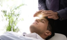 hypnotherapist healing patient
