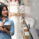 woman doing inventory