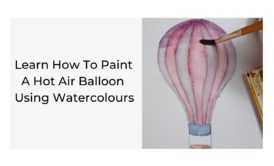 painting of a hot air balloon