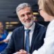 man talking to woman building trust and rapport