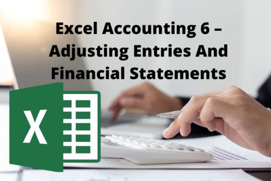 person typing excel logo