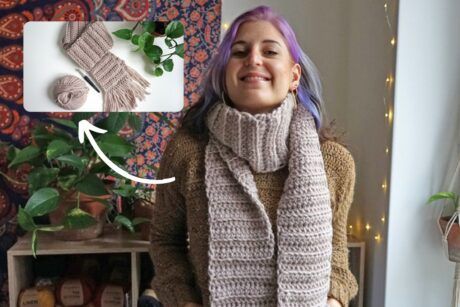 Crochet Yourself A Cozy Scarf: Crochet Course For Absolute Beginners