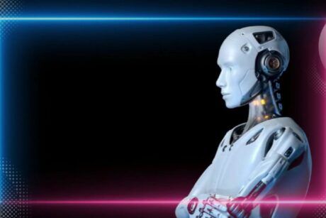 a robot wearing headphones, symbolizing engagement with technology and learning about how to use chatgpt training