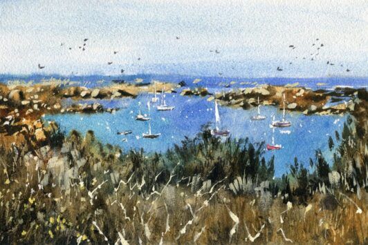 Coastal Watercolor Essentials - Normandy In Watercolor