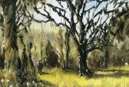 A Walk In The Forest - Watercolor Landscapes