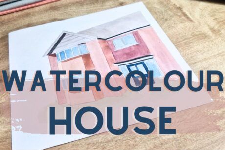 Watercolour tutorial: Learn to paint your home with this step-by-step guide. Create a beautiful house painting with watercolours.