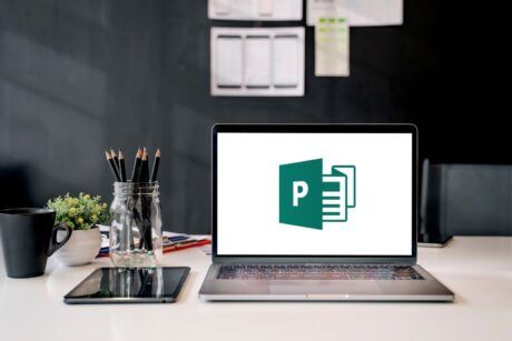 Visual of a Microsoft Publisher online course