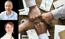 hands in unity of a diverse group of individuals, symbolizing collaboration and conflict management skills
