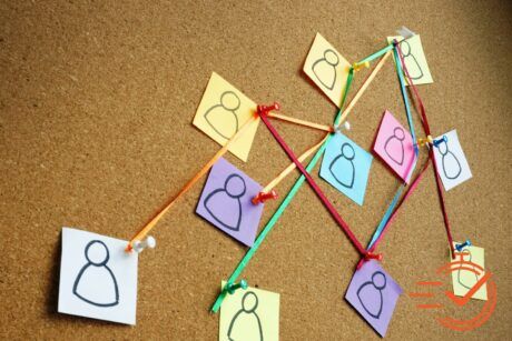 A team working with other departments to develop a company strategy, integrating insights for business growth