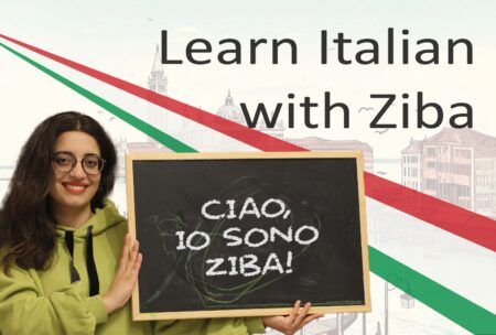 ziba promotional image for learn italian course