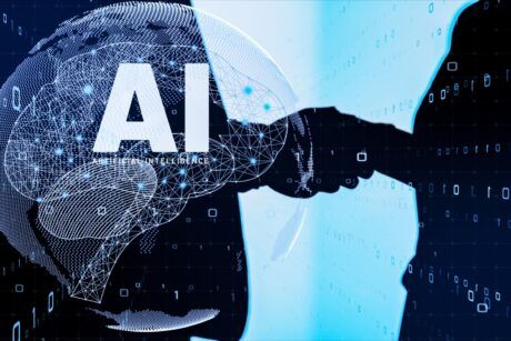 an illustration depicting ai for fundraising and the future of work dynamics