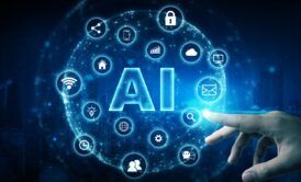 an illustration depicting AI's role in shaping the future of the internet of things, emphasizing the learn to use ai tools