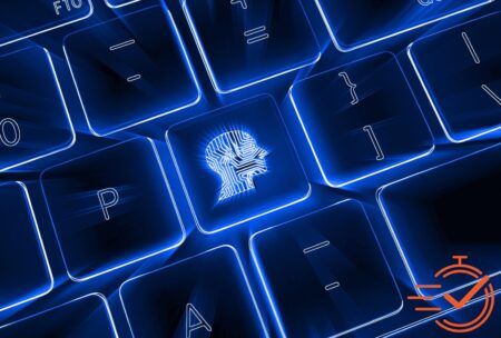 neon-blue tech-savvy profile keys illuminate a profile, highlighting what is the key to crafting effective prompts