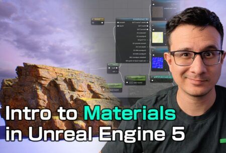 a man showcasing an introduction to learn unreal engine 5, inviting viewers to explore game development possibilities