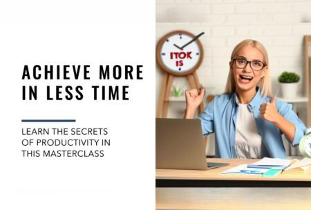 Take charge of your time with powerful productivity training that delivers real results. Start now and become your most efficient self.